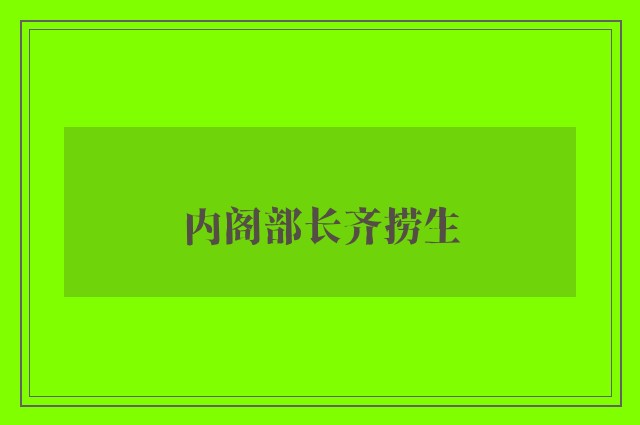 内阁部长齐捞生